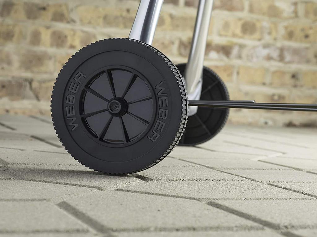 Weber Barbecue Stove Diameter 47cm Compact Kettle Charcoal Camping for People Genuine Product 10 Year 1221308 Thermometer Included 1221308 Black 47cm