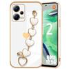 Case - Xiaomi - Redmi Note 12 5G - Shockproof - Anti-Scratch - White Heart Pattern