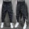 Men's Trendy Quick-Dry Spliced Breathable Joggers with Elastic Waist - Spring/Summer Edition