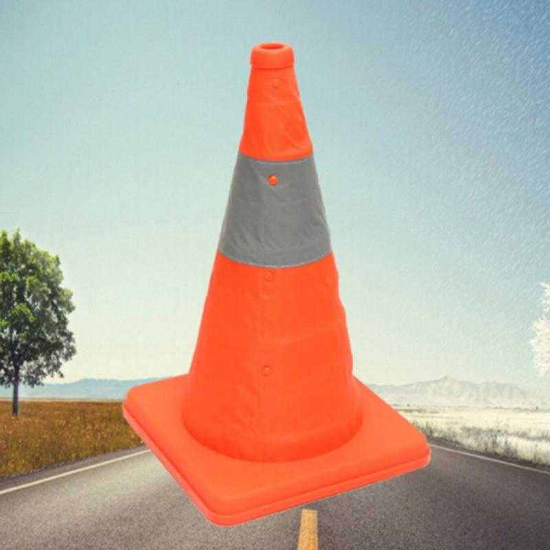 Folding Collapsible Light Up Traffic Multi Purpose Pop Up Reflective Safety Cone