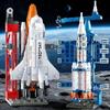 Нетоксичные Строительные Блоки Toylinx Космос Ракета-Шаттл Конструктор Образовательные STEM Игрушки Модель Астронавта Подарок на День Рождения Для Детей