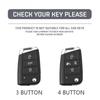 3 4 Buttons Carbon Fiber Car Key Case Cover for VW Volkswagen Golf 7 Tiguan MK2 for SEAT Ateca Leon FR 2 Ibiza for Skoda Octavia