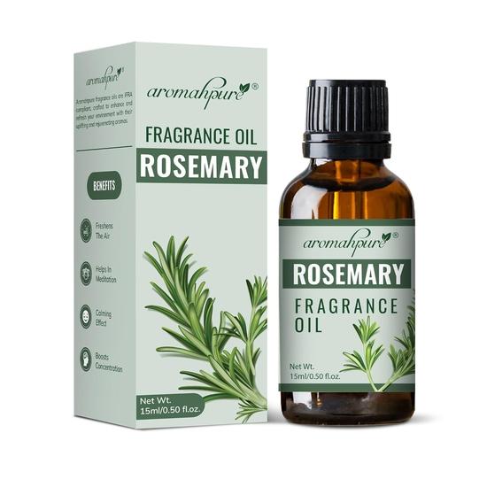 Эфирное масло Aromahpure | 15 мл | Масло розмарина для ароматизации дома | Лучшее для ароматерапии | Освежители воздуха, мыло, сертифицировано IFRA