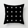 Home decorated black and white geometric cube letter printing cushion cushion car bedroom living room sofa pillow sleeve
