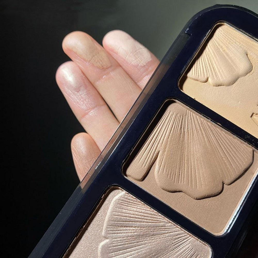 Пудра Aegyosal Face Stereoscopic Matte Brightening Bronzer Makeup Contouring Highlighter Shading Palette Natural Nose Shadow 4 Colors