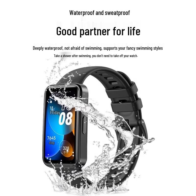 Силиконовый ремешок для часов Huawei Band 8/NFC и Band 9/10