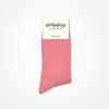 UNBDAY Women's 2-1 Gold Color Socks - Strawberry Milk