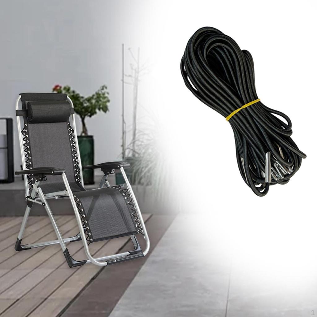 4Pcs Elastic Cord Patio Chair Replacement Sun Lounger Porch Universal Recliners Outdoor DIY