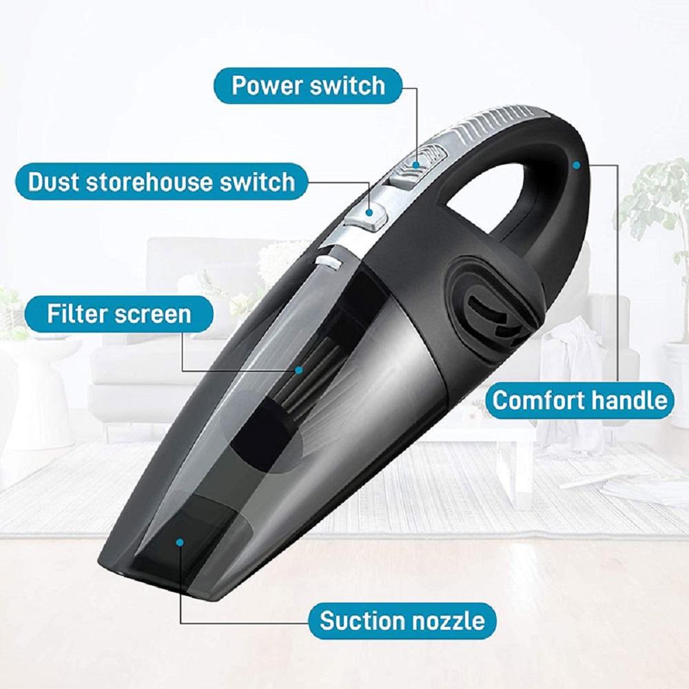 2024 Wireless Handheld Vacuum 8500pa Powerful Cyclone Suction Portable Rechargeable Vacuum Cleaner Charge for Car Home Pet Hair