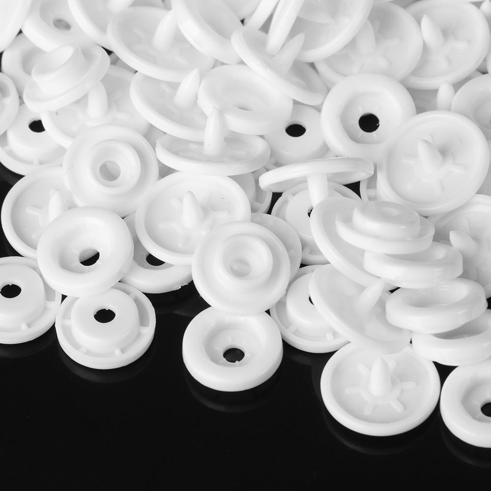45sets(180pcs) Sewing Accessories Stud Scrapbooking Snap Buttons transparent Press Button Fasteners