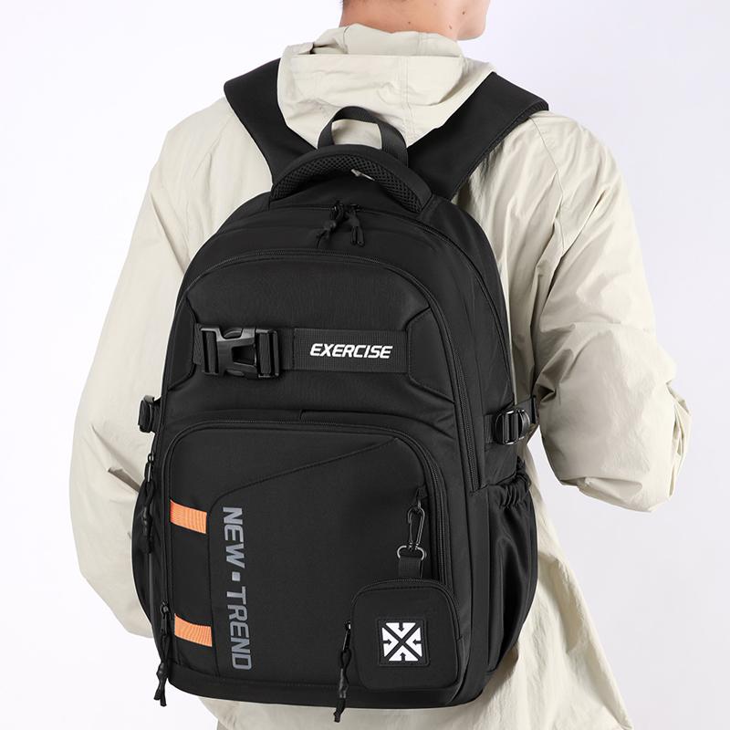 Школьный рюкзак для старшеклассника, цветной блок, большой вместимости, прочный рюкзак