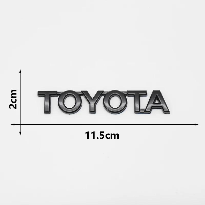 BBcv3 3D ABS TOYOTA Emblem Badge Car Sticker Car Trunk Sticker For Toyota Chr Corolla Camry Yaris Hilux Prius Avensis Auris Prado TRD