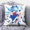 TOUHOU Project Cirno Cute Anime Girl  Pillow Covers Home Sofa Cushion Covers and Aecorative Custom