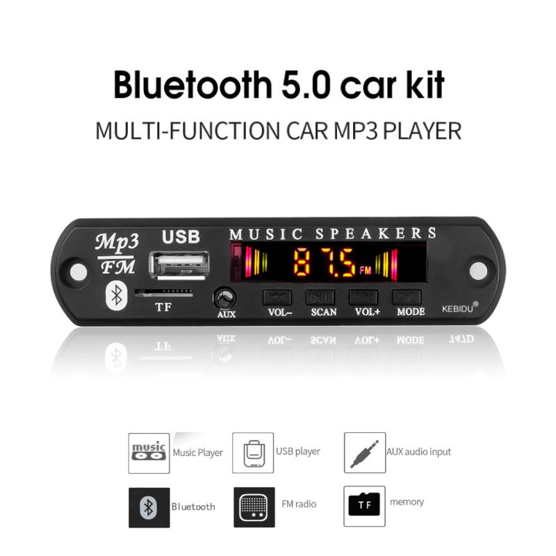 Bluetooth Автомобильный аудио модуль MP3-плеер, FM Радио Авто Радио Адаптер
