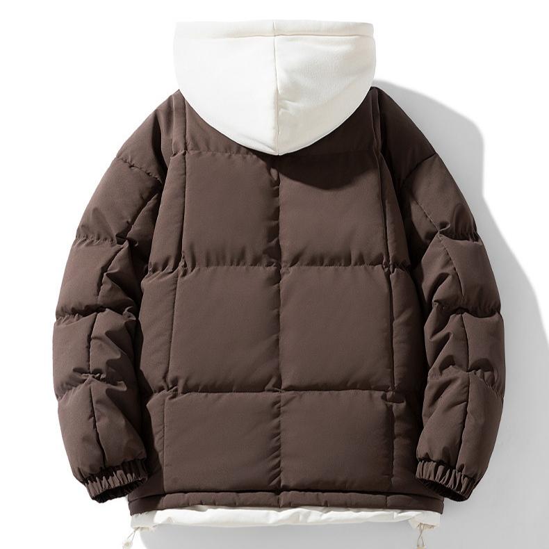 Зимние теплые куртки с капюшоном для мужчин, повседневное ветрозащитное пальто, утепленная куртка-парка, мужская стеганая куртка на молнии, ветровка, утепленные куртки с капюшоном