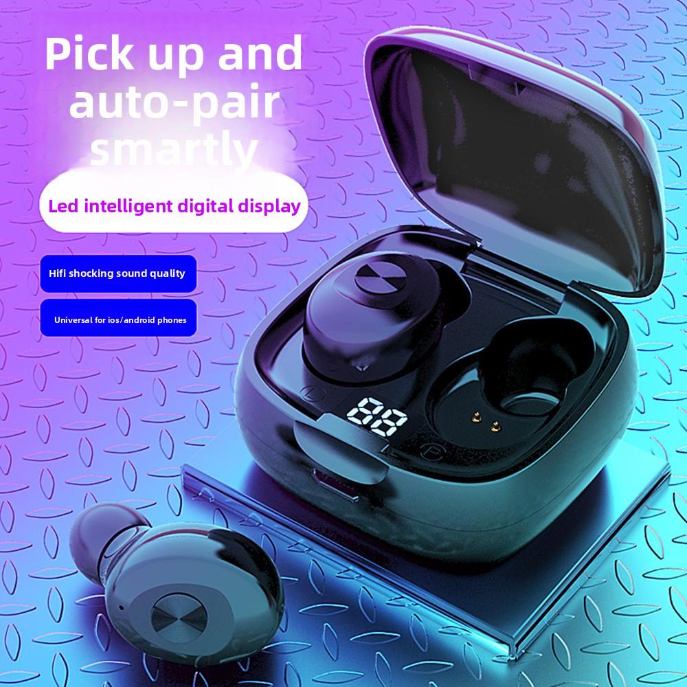 QUEED XG8 Дисплей Экран Bluetooth Наушники Беспроводные Двойные Стерео Внутриканальные Спортивные Bluetooth Наушники 5.0 с Зарядным Кейсом