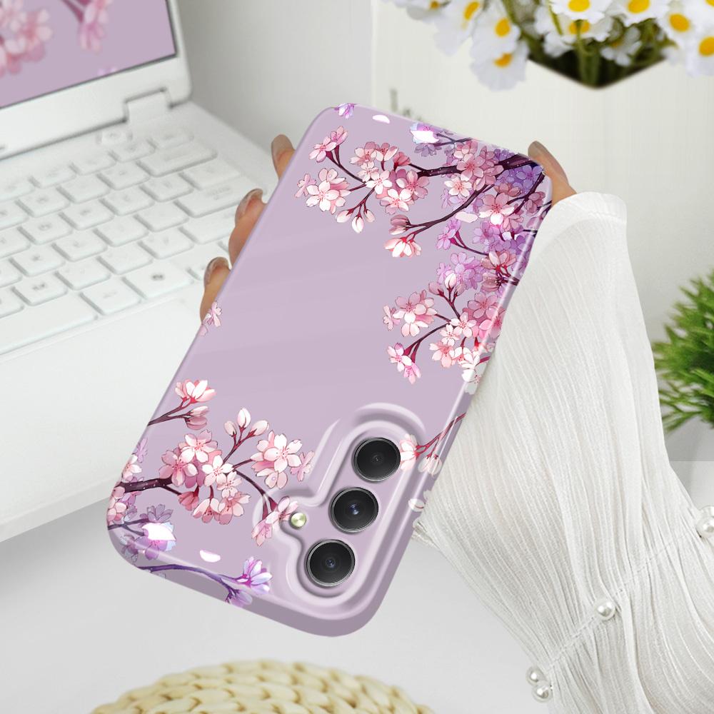 Чехол для телефона Цветочные волны для Samsung Galaxy A54 A34 A24 A14 A04 A73 A53 A33 A23 A13 A72 A52 A32 4G 5G Пленка Жесткая крышка