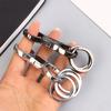 Брелоки для ключей для мужчин - Брелок для ключей с быстросъемным пружинным зажимом и кольцами, крутой, сверхпрочный, органайзер для ключей