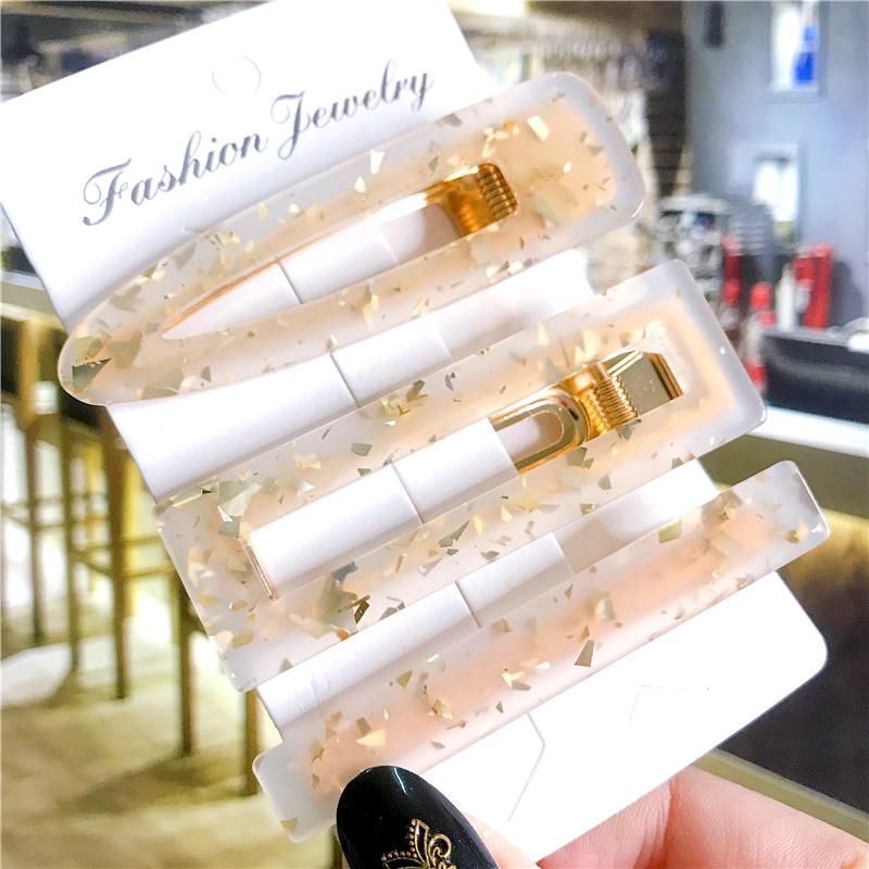 Корейский модный красочный ацетатный комплект из 3 шт./компл., набор заколок для волос, шпилька для женщин и девочек, заколки, аксессуары, ювелирные изделия, заколка для волос, головной убор