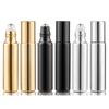 5ML Metal Roller Refillable Bottle Essential Oil Roll-on Glass Perfume Bottles Cosmetics Container Lotion Spray Atomizer
