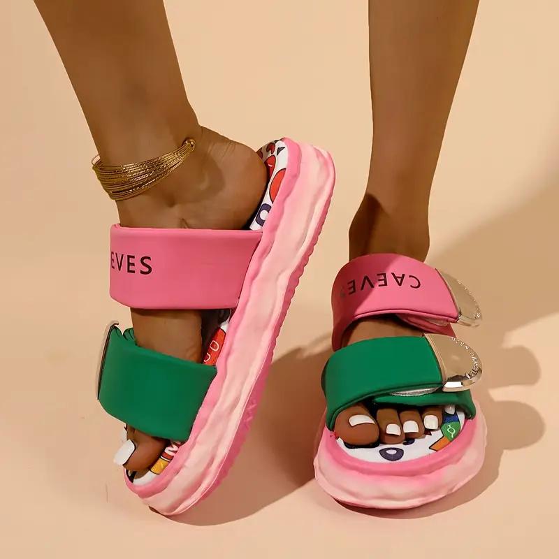 Fashion Summer New Women Trend Slippers Mixed Colors Designer Shoes Women Casual Outdoor Sandals Platform Fashion Slippers Slides Women