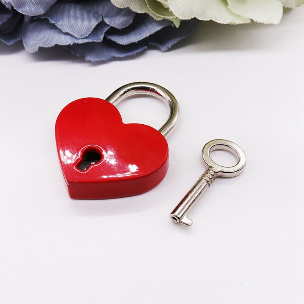 Gift Diary Book Travel with Key Wedding Mini Hardware Locks Love Heart Lock Padlock