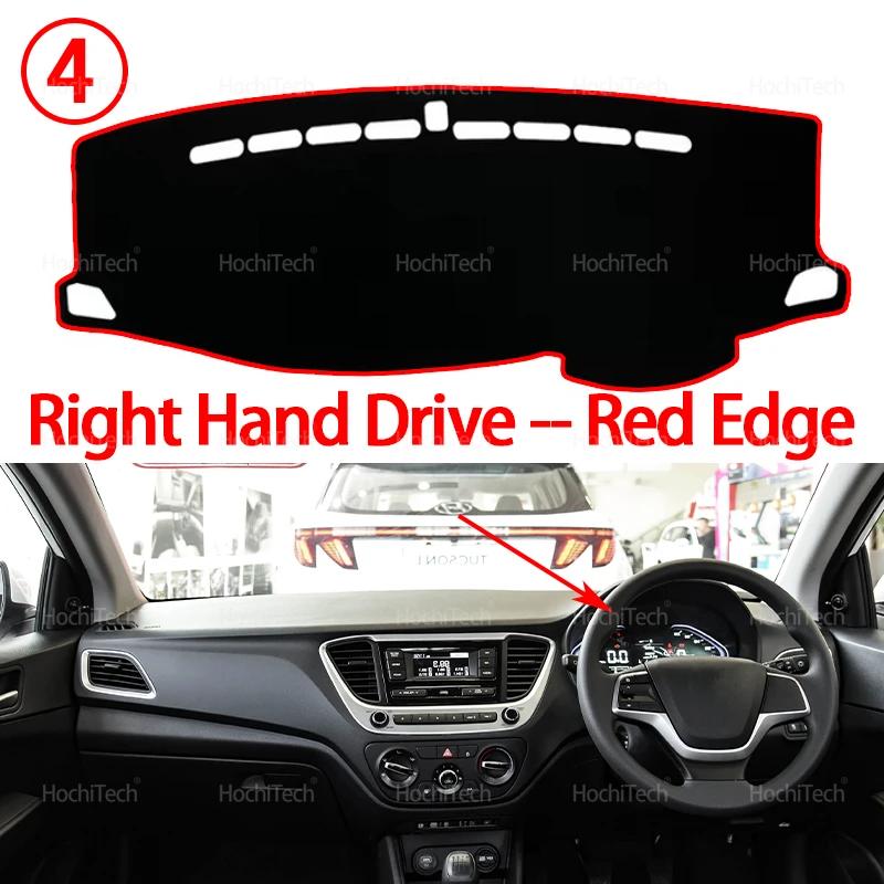 Dashboard Cover Protective Pad for Hyundai Solaris 2 Accent Verna 2017- Car Dash Board Sunshade Anto-UV Carpet