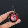 Tree Of Life Red Flash Labradorite Pendant, 999 Copper Wire Wrapped Jewelry, Gemstone Jewelry Pendant, Handmade Wedding Gift Jewelry