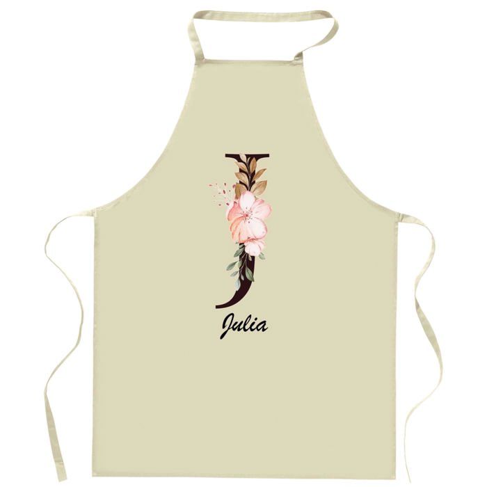 Tablier de cuisine - Julia Lettre - Impression bretonne - Coton résistant - Impression réalisée en France