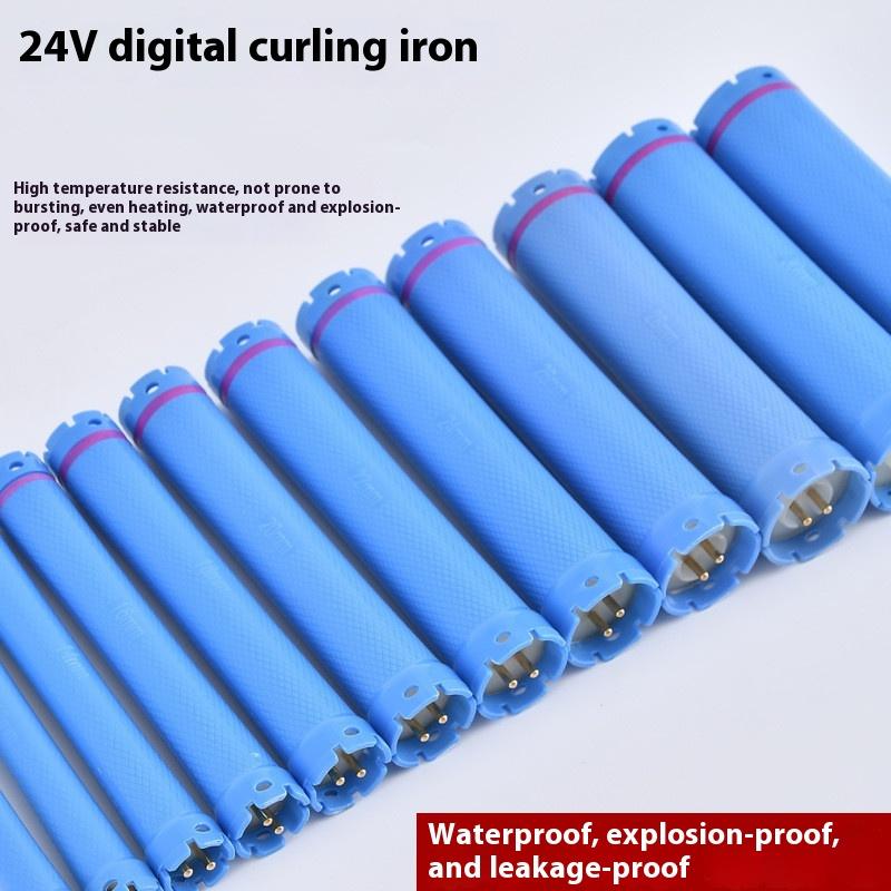 110 мм 24 В Цифровые бигуди для горячей завивки волос Электрические нагревательные бигуди Палочки Ролики Волнистые волосы Салон Парикмахерская Завивка Спиральные инструменты для укладки