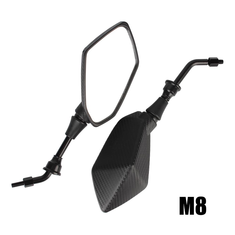 Зеркало для мотоцикла 8 мм 10 мм для скутера, электровелосипеда, заднего выпуклого зеркала для мотоцикла, 1 пара, боковые зеркала заднего вида на руль
