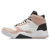 Li Ning Shock Absorbing Non-Slip Wear-Resistant Breathable Lightweight High-Top Retro Basketball Shoes Women Sneakers White Brown Black AGBR084-2