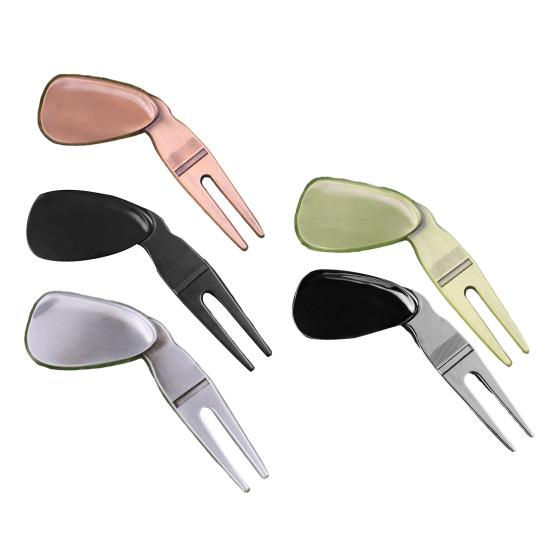 Golf Fork Ergonomic Design Multi-function Comfortable Grip Rustproof High-Hardness Training Aid Ultra-light Golfing