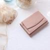 [LedLis] wallet mini wallet ladies tri-fold genuine leather cowhide compact Smaller small coin purse BOX type slim card storage small wallet men's