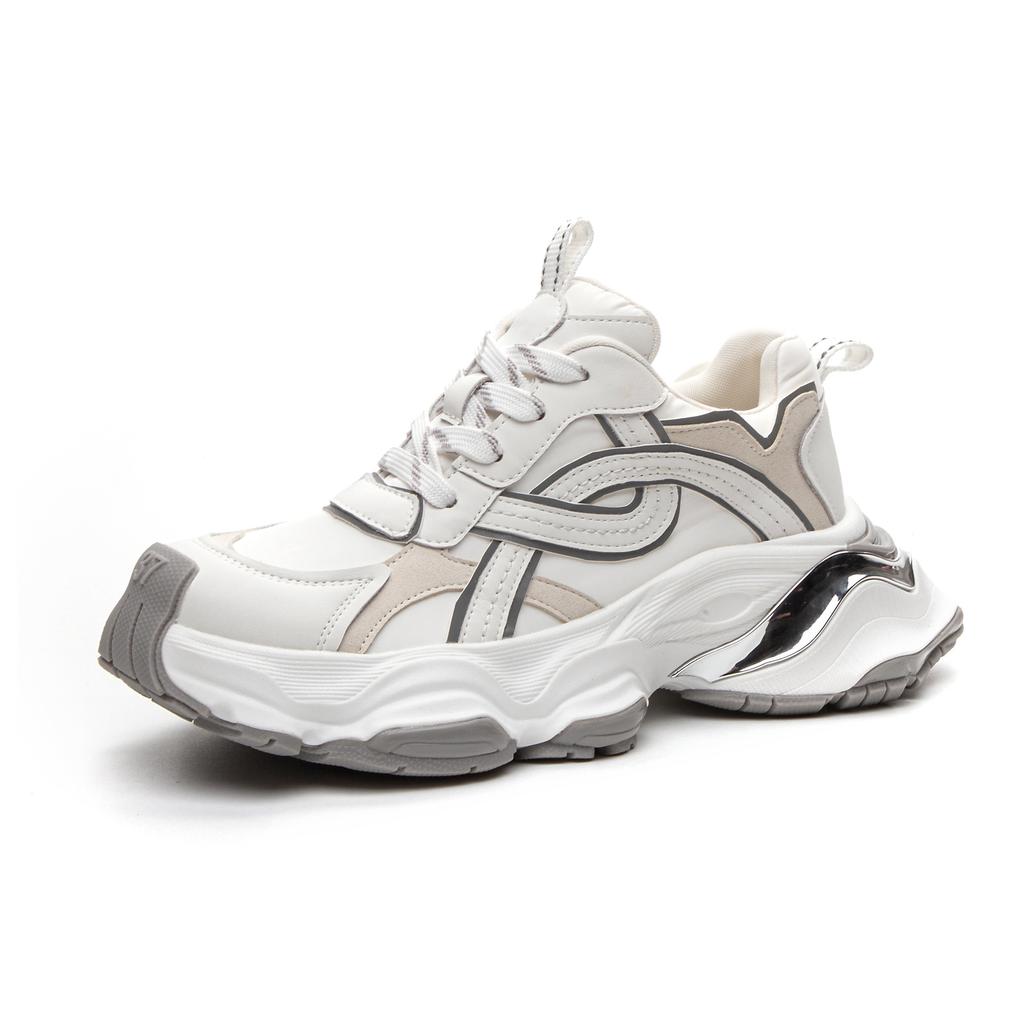 Leather Thick-soled Heightening Casual Shoes Women's 25 Spring and Summer Retro Fashion Sports Dad Shoes Women's Shoes Children's Versatile Trend