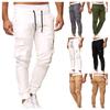 Men Sweatpants  Casual Elastic Joggings Sport Solid Baggy Pockets Trousers