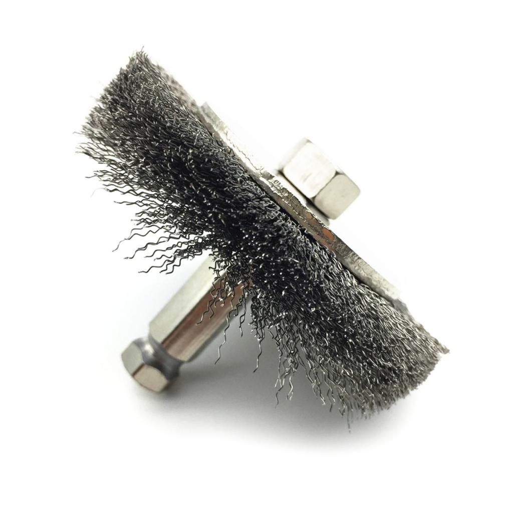 Проволочные щетки, колесные, из нержавеющей стали, щетки для удаления ржавчины, набор инструментов для чистки и полировки 75 мм