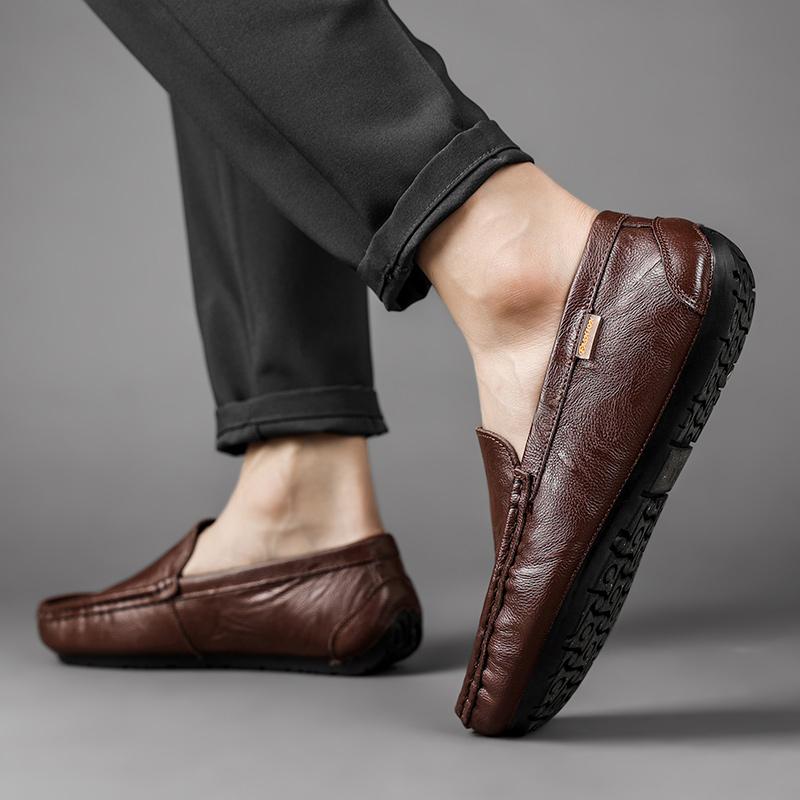 Роскошные пенни-лоферы Мужская повседневная обувь Zapatos De Hombre Кожаная мужская обувь Взрослые мужские мокасины для вождения Мягкие слипоны на плоской подошве 2024