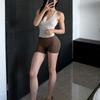 European and American Style Butt-Lifting Yoga Shorts Seamless Breathable Outdoor Sports V-Waist Fitness Shorts