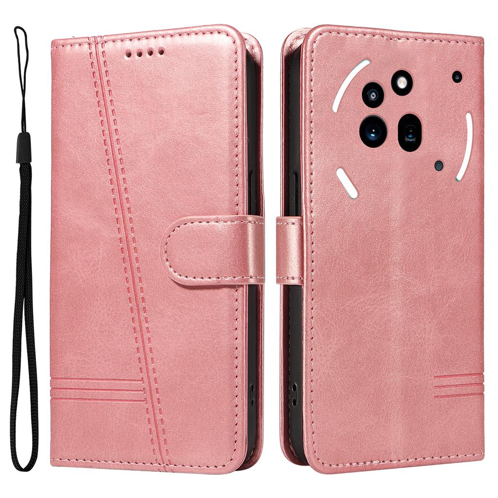 Ни за что Телефон (3a) Pro Кошелек Чехол Т-образные Линии Кожаный Чехол для Телефона Подставка