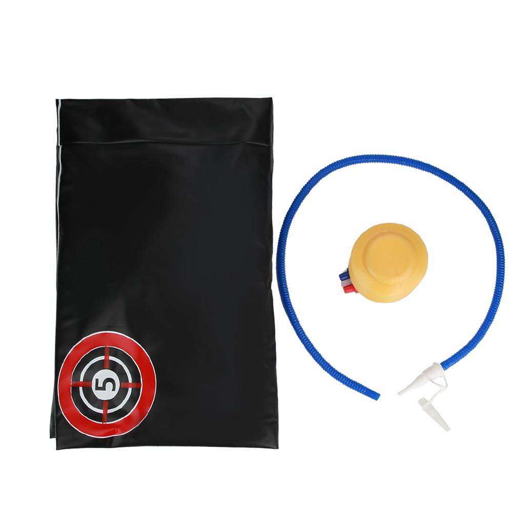 Надувной боксерский тренировочный манекен-неваляшка для ударов руками и ногами с ножным насосом для накачивания воздухом