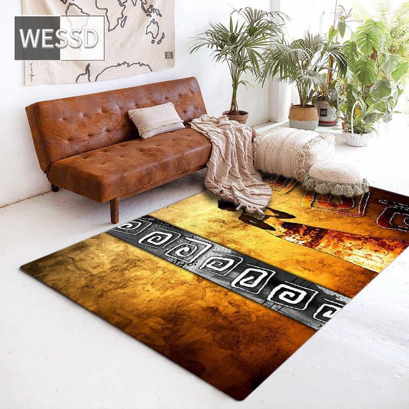 Африканский женский ковер для гостиной, ковер в этническом стиле, центральный коврик для стола, большой ковер для дивана, татами, напольный коврик, прикроватный коврик для спальни