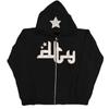 Diablo Style Hip-hop Gothic Harajuku Y2k Kawaii Zippered Hoodie Men and Women's Harajuku Casual Jacket Hoodie