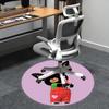 Bing Ears,Heart Patch Chair mat Round Rug Office carpet, Non slip, Suitable for Living Rooms, Bedrooms Decor.1205505a