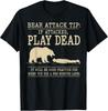 Humorous Bear Encounter Survival Tips Graphic Tee