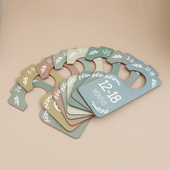 8 шт./компл. деревянные разделители для детского шкафа для новорожденных до 24 месяцев, вешалка для одежды, органайзер, украшение для детской комнаты в деревенском стиле в стиле бохо