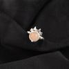 Natural Peach Moonstone Gemstone 925 Sterling Silver Jewelry Handmade Ring Gift RR-67-21