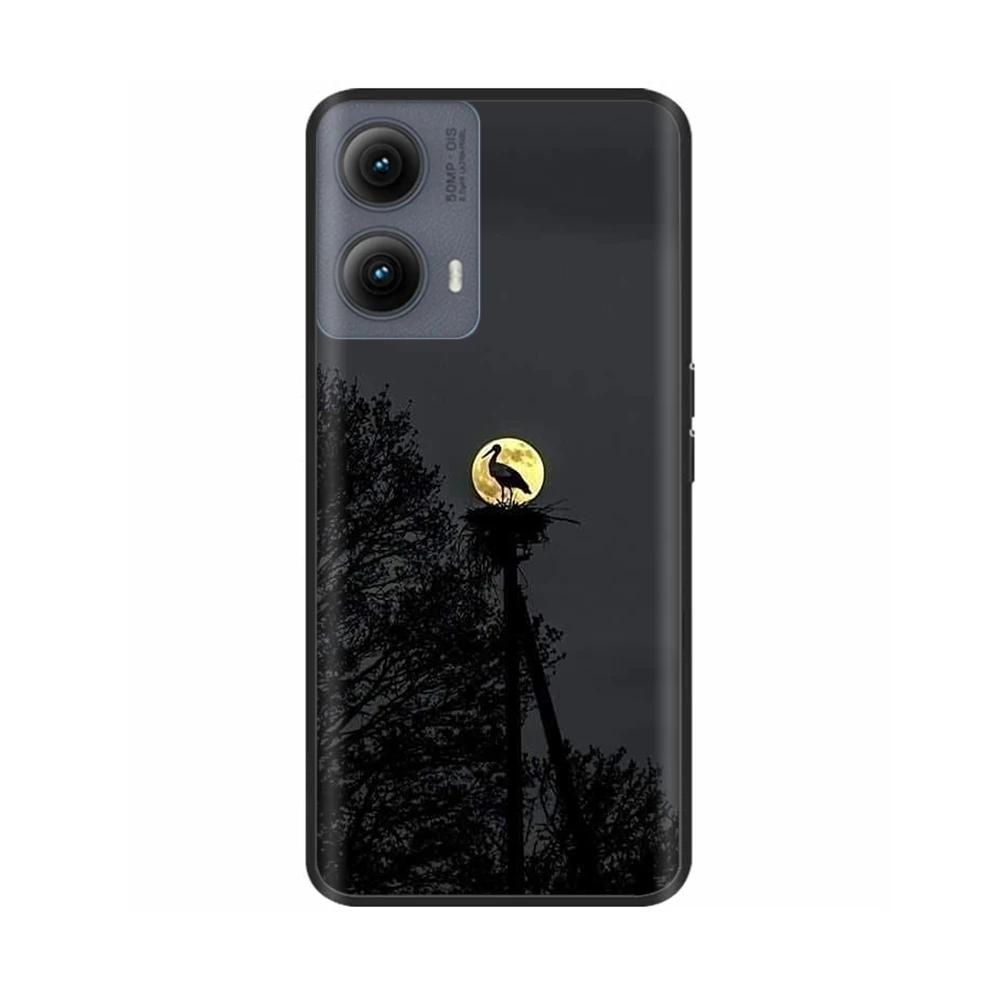Силиконовый чехол для Motorola Edge 2024 Чехол Милый Мультяшный Мягкий ТПУ Черная Крышка для Moto Edge 2024 6.6" Ударопрочный Fundas Capa
