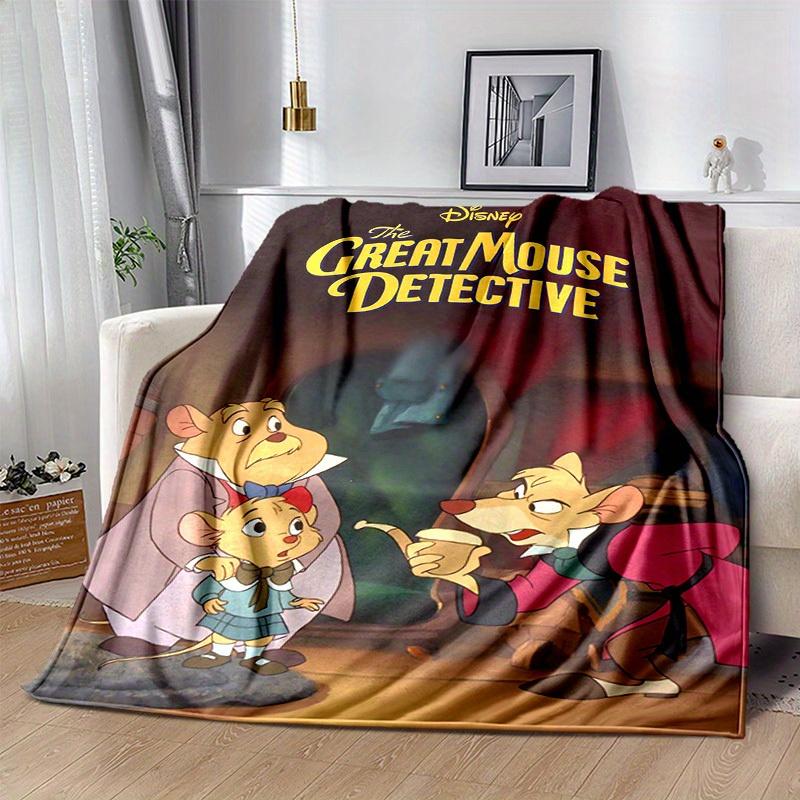 1 шт., Disney Великий мышиный сыщик Декоративное покрывало для дома, дивана, кровати, для путешествий, кемпинга, автомобиля