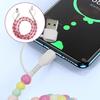 Yousheng 2-in-1 USB Cable Bead Design High-speed Data Transfer Cable with Type-C Connector Tangle-Free Charging Cord for Car And Travel